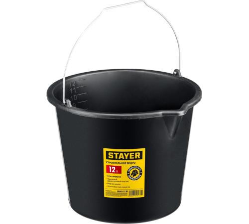 STAYER STRONG, 12 л, строительное пластиковое ведро (06083-12)