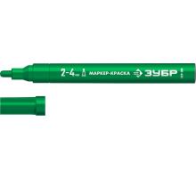 ЗУБР МК-400 зеленый, 2-4 мм маркер-краска (06325-4)
