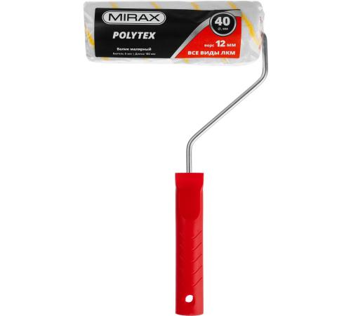 MIRAX POLYTEX, 40 х 180 мм, бюгель 6 мм, ворс 12 мм, полиакрил/полиэстер, все виды ЛКМ, малярный валик (03716-18)