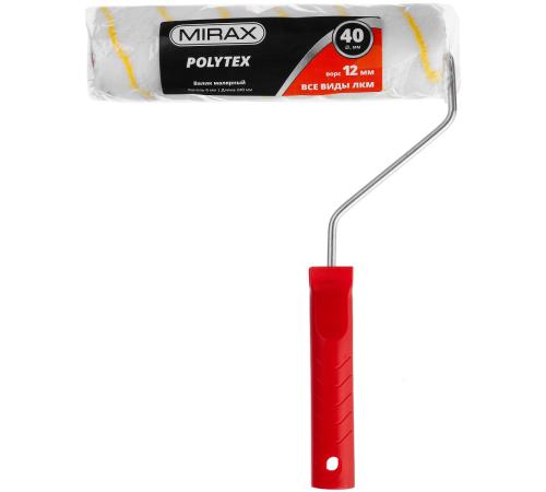 MIRAX POLYTEX, 40 х 240 мм, бюгель 6 мм, ворс 12 мм, полиакрил/полиэстер, все виды ЛКМ, малярный валик (03716-24)