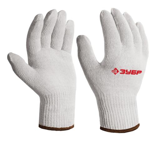 ЗУБР ОПТИМА, L-XL, х/б перчатки без покрытия, 10 класс (11445-XL)