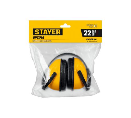 STAYER OPTIMA, защита до 102 дБ, защитные наушники (11181)