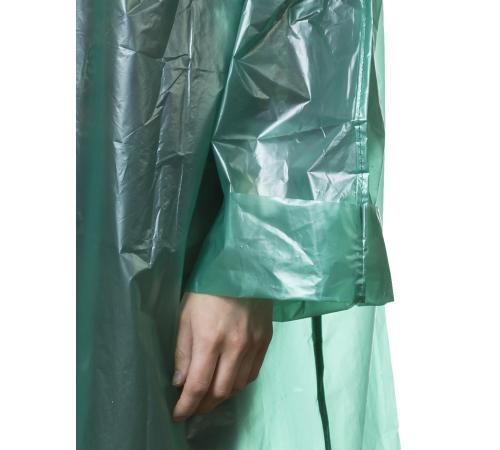 STAYER полиэтилен, зеленый, S-XL, 50 микрон, плащ-дождевик (11610)