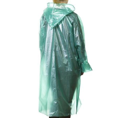 STAYER полиэтилен, зеленый, S-XL, 50 микрон, плащ-дождевик (11610)