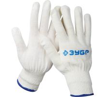 ЗУБР КОМФОРТ, L-XL, х/б перчатки без покрытия, 13 класс, Профессионал (11450-XL)