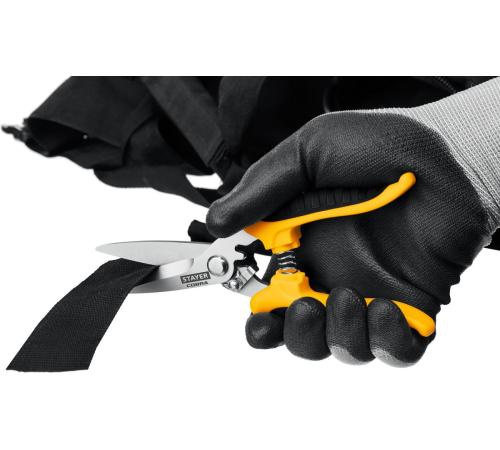 STAYER COBRA, 200 мм, Универсальные технические ножницы, Professional (23227)