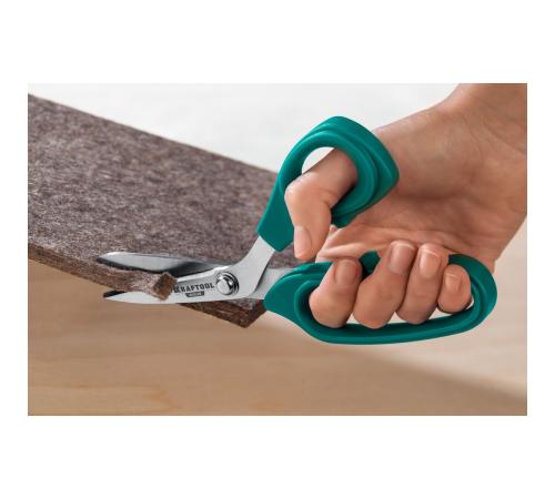 KRAFTOOL KEVLAR, 205 мм, технические ножницы по кевлару и стекловолокну (23207)