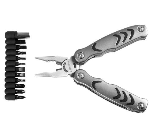 STAYER PROFESSIONAL, мультитул, 12в1, силовая модель, с набором бит, нейлоновый чехол, 105мм (22852)