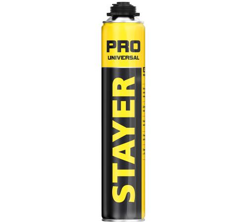 STAYER PRO, 750 мл, пистолетная, выход до 35 л, всесезонная, монтажная пена, Professional (41135)