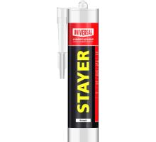 STAYER 260 мл, белый, силиконовый, универсальный герметик (41213-0)