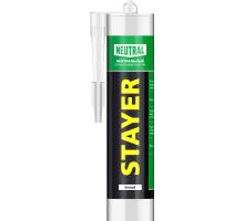 STAYER 260 мл, белый, силиконовый, нейтральный герметик (41217-0)