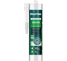 KRAFTOOL DÉCOR, 310 мл, белый, монтажный клей для молдингов (41349)