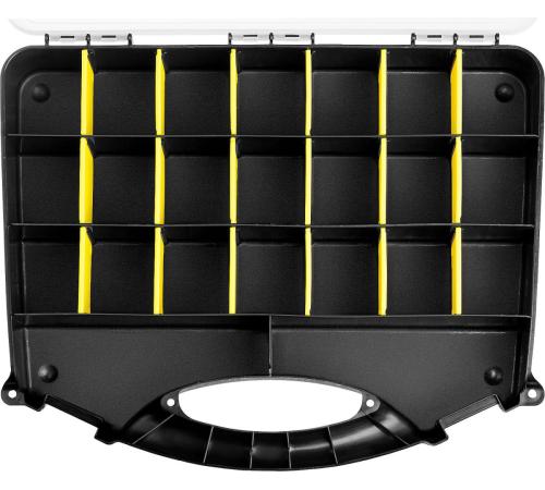 STAYER SPACE-18, 455 х 355 х 70 мм, (18″), пластиковый органайзер с 21 ячейкой (38038-18)