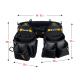 KRAFTOOL KBS-3L пояс монтажника, в комплекте: пояс монтажника и 2 большие сумки (38761)