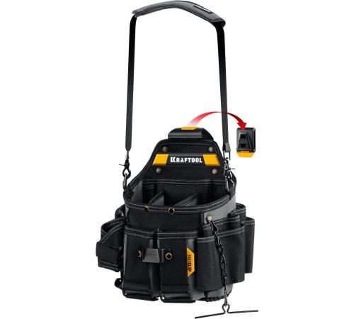 KRAFTOOL KPB-23 поясная сумка с быстросъёмным креплением FastClip, 290 х 310 мм (38766)