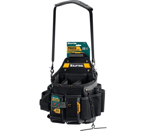 KRAFTOOL KPB-23 поясная сумка с быстросъёмным креплением FastClip, 290 х 310 мм (38766)