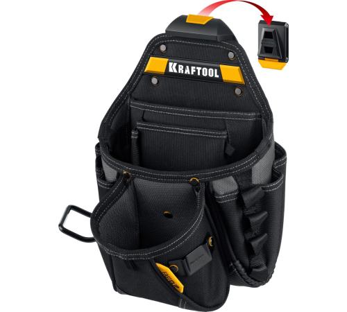 KRAFTOOL KP-27 поясная сумка с быстросъёмным креплением FastClip, 350 х 260 мм (38773)