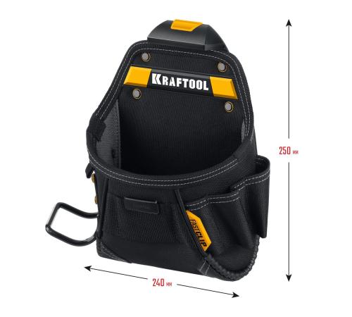 KRAFTOOL KP-6 поясная сумка с быстросъёмным креплением FastClip, 240 х 250 мм (38775)