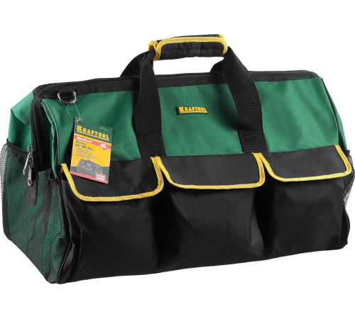 KRAFTOOL MaxKraft, 610 х 250 х 300, сумка для инструментов с 25 карманами (38714-24)