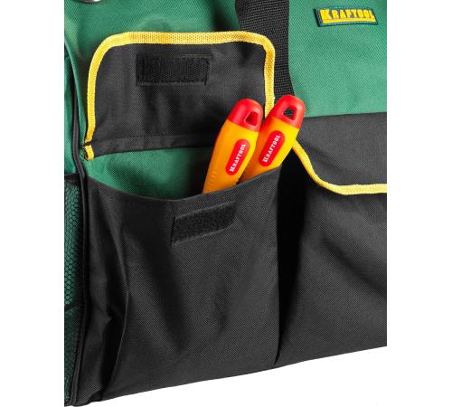 KRAFTOOL MaxKraft, 610 х 250 х 300, сумка для инструментов с 25 карманами (38714-24)