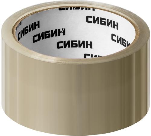 СИБИН 48 мм, 50 м, 40 мкм, прозрачная, клейкая лента (12055-50-50)