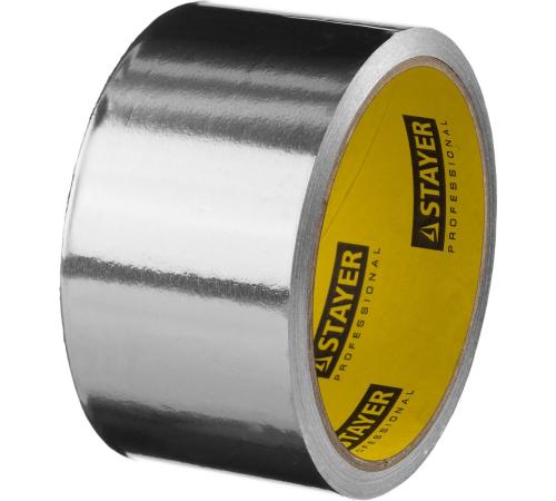 STAYER ProTape, 50 мм, 10 м, до 120 °С, самоклеящаяся алюминиевая лента, Professional (12268-50-10)