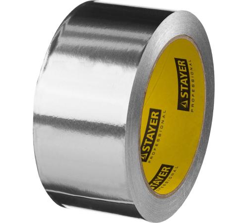 STAYER ProTape, 50 мм, 25 м, до 120 °С, самоклеящаяся алюминиевая лента, Professional (12268-50-25)