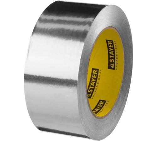 STAYER ProTape 50 мм, 50 м, до 120 °С, самоклеящаяся алюминиевая лента, Professional (12268-50-50)