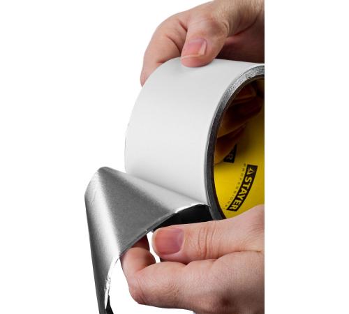 STAYER ProTape 50 мм, 50 м, до 120 °С, самоклеящаяся алюминиевая лента, Professional (12268-50-50)