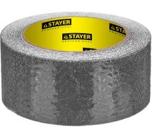 STAYER 50 мм, 5 м, черная, противоскользящая клейкая лента, Professional (12270-50-05)