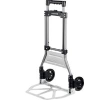 STAYER PROTruck, до 90кг, каркас из стали, платформа из алюминия, платформа 39х28см, колеса d13см, вес 4кг, складная хозяйственная тележка (38755-90)