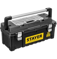 STAYER JUMBO-26, 650 x 280 x 270 мм, (26″), пластиковый ящик для инструментов, Professional (38003-26)