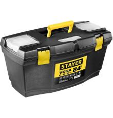 STAYER VEGA-24, 610 х 320 х 300 мм, (24″), пластиковый ящик для инструментов (38105-21)