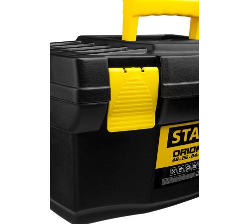 STAYER ORION-19, 480 х 250 х 240 мм, (19″), пластиковый ящик для инструментов (38110-18)