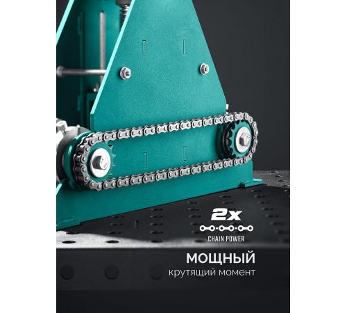 KRAFTOOL CB-60, 60х40 мм, цепной профилегибочный станок (23630-60)