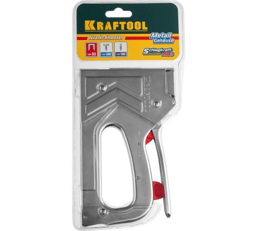 KRAFTOOL EXTREM 53, тип 53 (A/10/JT21) 23GA (6 - 16 мм)/300/500, стальной рессорный степлер (3180)