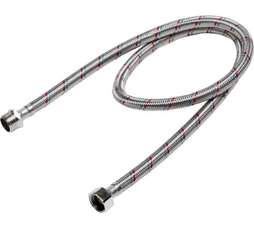 STAYER 1/2″, 1 м, гайка-штуцер, гибкая подводка для воды, Professional (51015-G/S-100)
