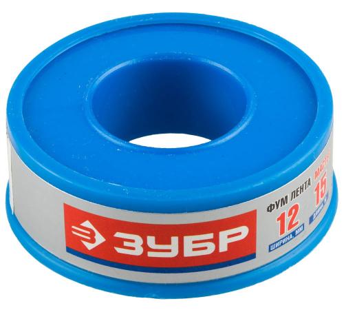 ЗУБР 0.1 мм х 12 мм х 15 м, 0.40 г/см3, ФУМ лента (12373-12-040)