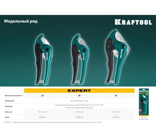 KRAFTOOL до 25 мм, высокоскоростной труборез по металлопластиковым и пластиковым трубам (23381-25)