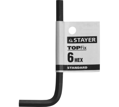 STAYER STANDARD, 6 мм, имбусовый ключ (27405-6)