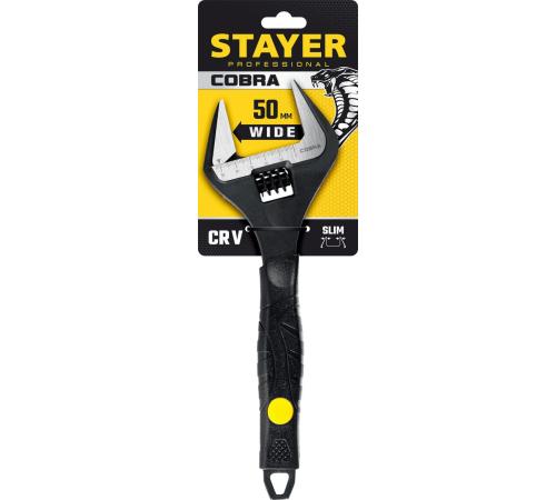 STAYER COBRA, 250/50 мм, разводной ключ, Professional (27264-25)
