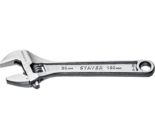 STAYER MAXFORCE, 150/20 мм, разводной ключ (2725-15)