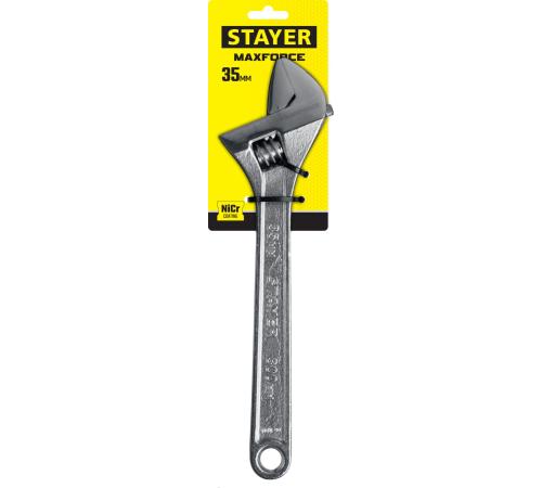 STAYER MAXFORCE, 300/35 мм, разводной ключ (2725-30)