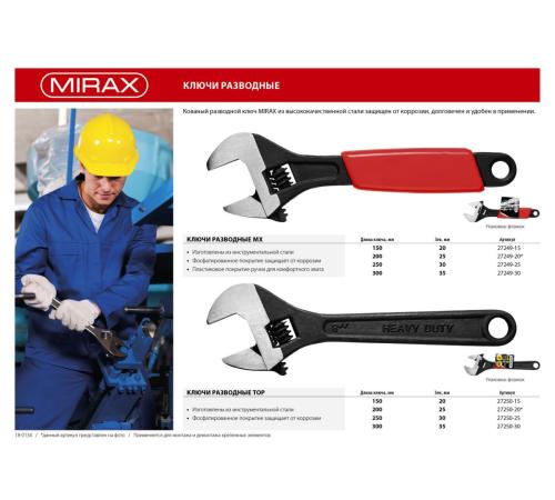 MIRAX МХ, 250/30 мм, разводной ключ (27249-25)