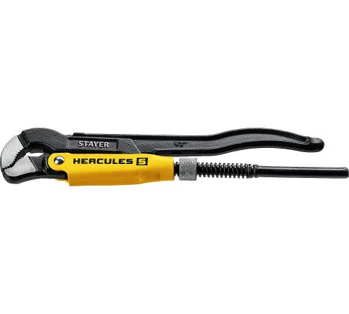 STAYER Hercules-S, №0, 1/2″, 240 мм, трубный ключ с изогнутыми губками, Professional (27311-0)