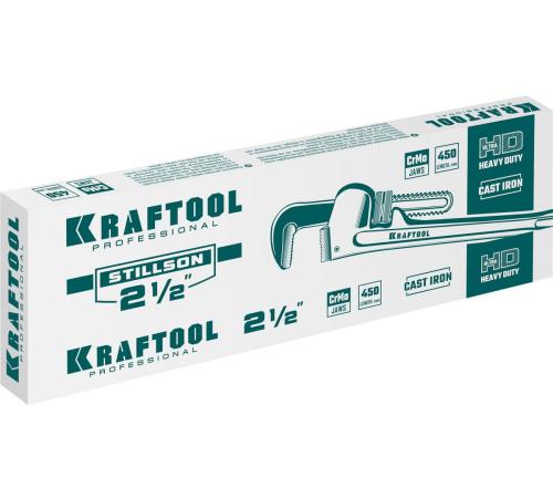 KRAFTOOL STILLSON, 2.5″, 450 мм, трубный разводной ключ (2727-45)