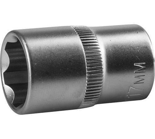 ЗУБР SUPER LOCK, 1/2″, 17 мм, торцовая головка (27725-17)