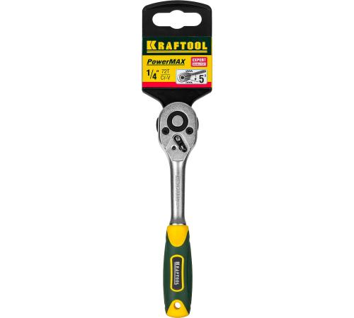 KRAFTOOL 1/4″, 72 зубца, трещотка для торцовых головок (27791-1/4)