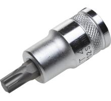 Торцовая бита-головка KRAFTOOL ″INDUSTRIE QUALITAT″, материал S2, TORX, сатинированная, 1/2″, Т45