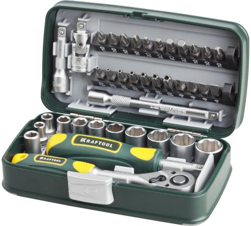 KRAFTOOL X-Drive 38, 38 предм., универсальный набор инструмента (27970-H38)